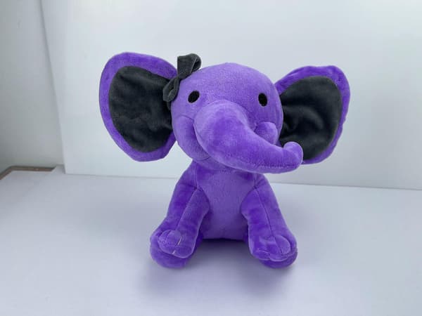 Elefantdocka Plyschleksak Barnpresent 23cm Purple