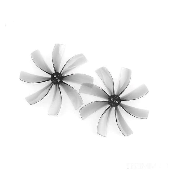 2 par HQProp T63mmX8 63mm 1.9/1.5/1.9mm aksel 8-blads propell grå polykarbonat for FPV Racing