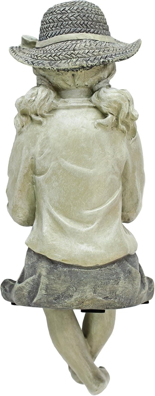 Grande Prize de Pêcheuse Fiskerstatue for hage, polyres