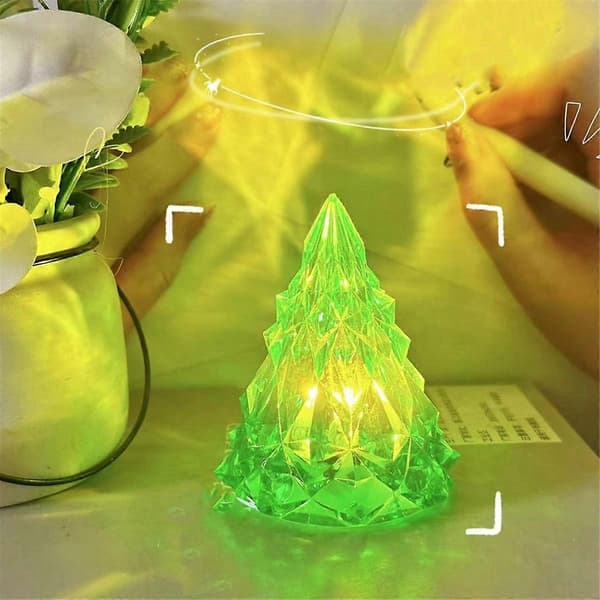 LED stemningslys Flameless Crystal Mini Light for stue, hjemmekontor, gaver B