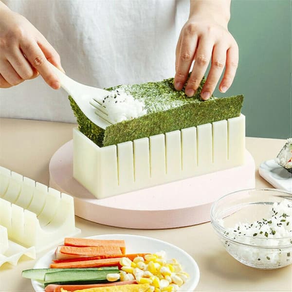 Sushi Maker Risform Japansk Kakeform Multifunksjonell Form Sushi Lagingssett Rund Sushi Form C