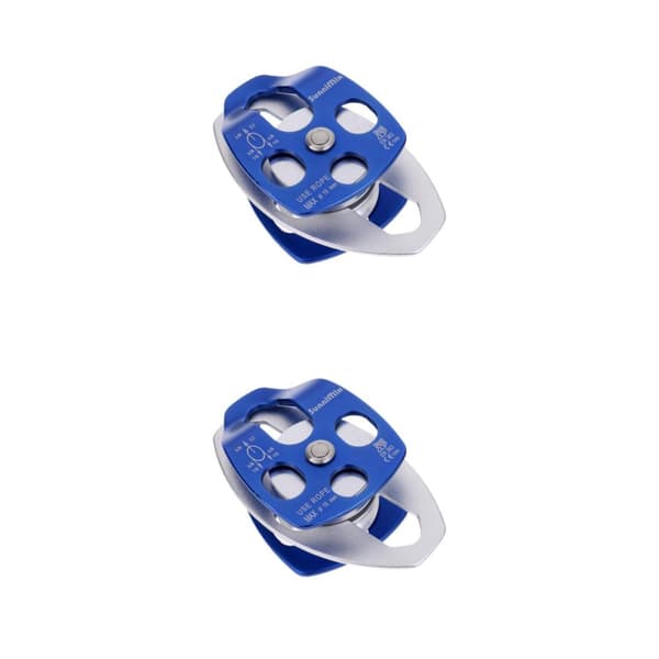1/2/3 32KN Dobbeltremskive til trækkesystem Klatring Huleforskning For Blue 2PCS