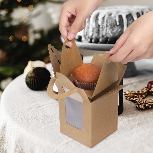 30 stk. individuelle muffinsesker med håndtak for fester