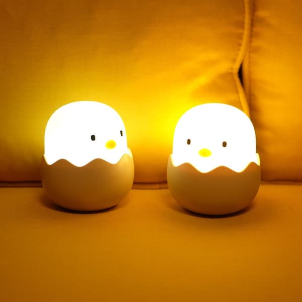 Klapp Lampe USB Nattlampe HVITT LYS HVITT LYS
