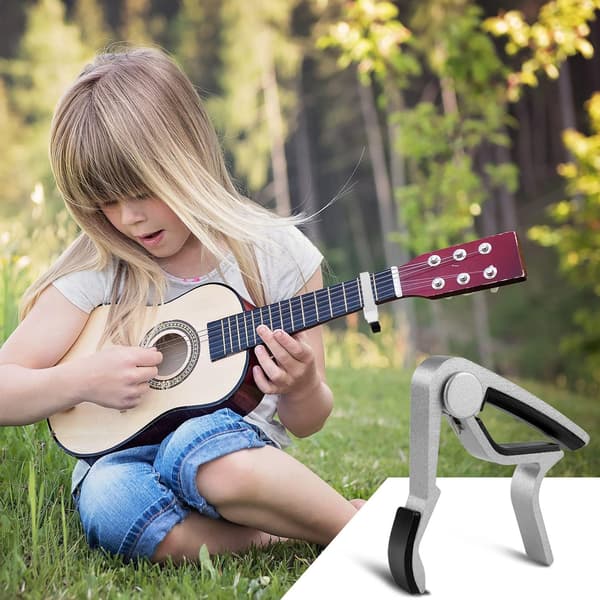 Hurtigutløsende gitar-capo, for akustisk, elektrisk gitar, ukulele
