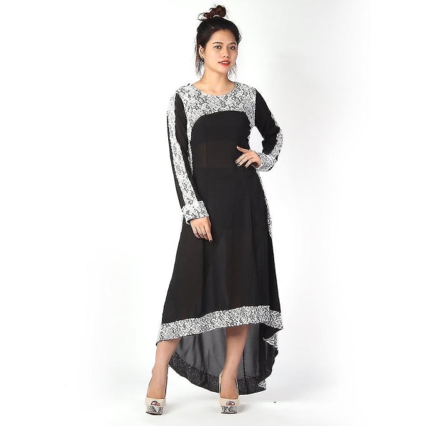 Högklassig elegant lång maxi festklänning för kvinnor