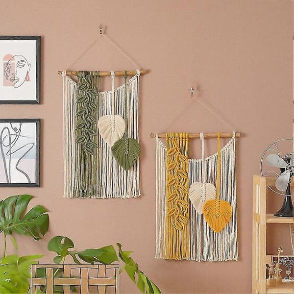 Macrame Väggdekor Boho Väggkonst Barnrumsdekor Väggdekor Estetisk Heminredning Chic Dekor Gall