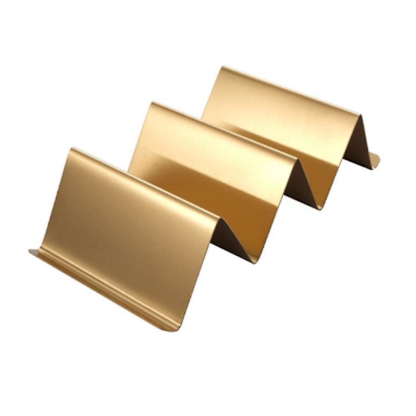 Tacostativ i rustfrit stål med håndtag Ovn Sikker til bagning i opvaskemaskine Rose Gold