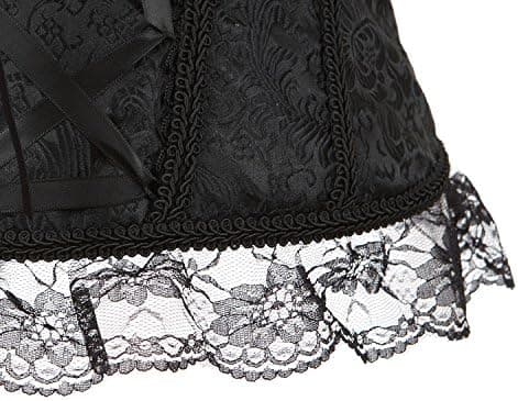Korsetit naisille Overbust Bustier Top Gothic Sexy Shoulder 8108black L