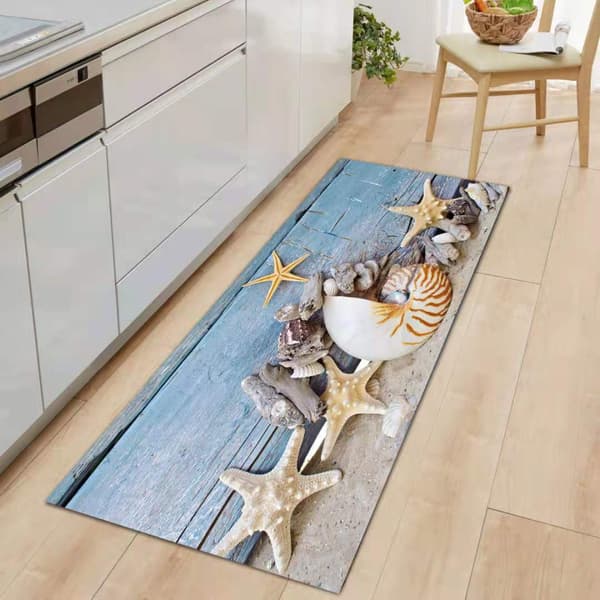 One Piece 40×120cm Trykt Havstjerne-serie Gulvmatte Kitch