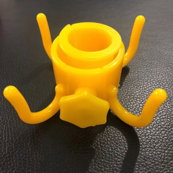 Strandparaplykrokhängare Paraplykrok Strandparaplyväskor Hållare hängkrok Yellow hexagonal