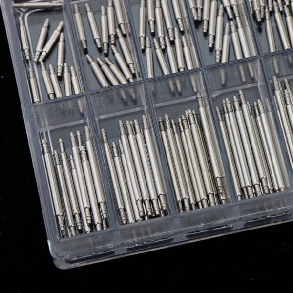 180 stk Profesjonell klokkefjærstift i rustfritt stål 1,5 mm