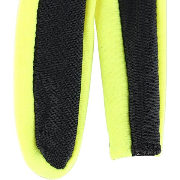 Elastisk Lycra 3 finger display billard skydehandske L dark yellow l