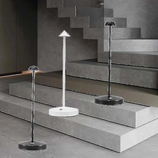 Uppladdningsbar bordslampa Creative Dining Touch Led Hotel Bar Coffee Pina Pro Bordslampa Lampada Da Tavolo Dekorativ skrivbordslampa White B