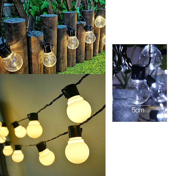 Soldrivna utomhus LED String Lights Kommersiella Vattentäta 3.8 meters 10 lights