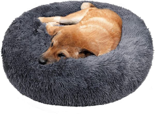 Rund Hundkorg Kattkudde Donut Korg, Hundkorg Hundbädd Ex