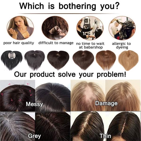 Toupéer Bobo Hairpiece MÖRKBRUNT