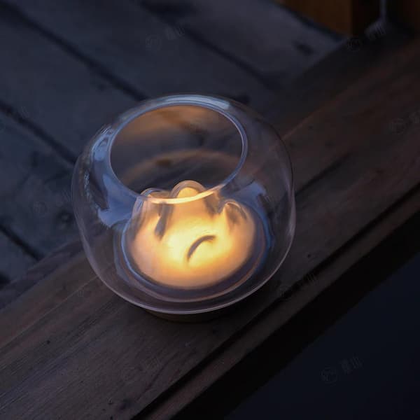 Warm Mountain Light Creative Glas Fish Tank Decoration