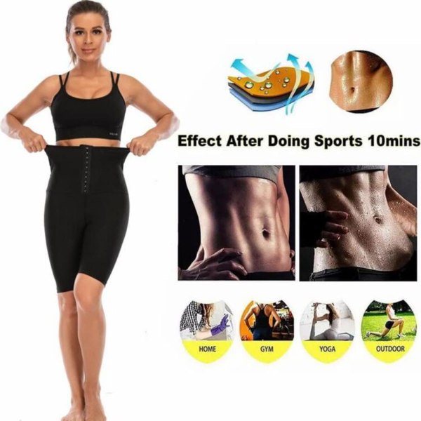 Bastu träningsbyxor för kvinnor - Shorts med hög midja