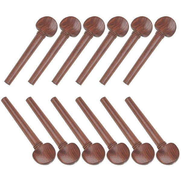 12 st/set Udder String Spools Redwood Pegs Strängade Peg Reparationsunderhållsverktyg Stämskruv Instrumentdelar