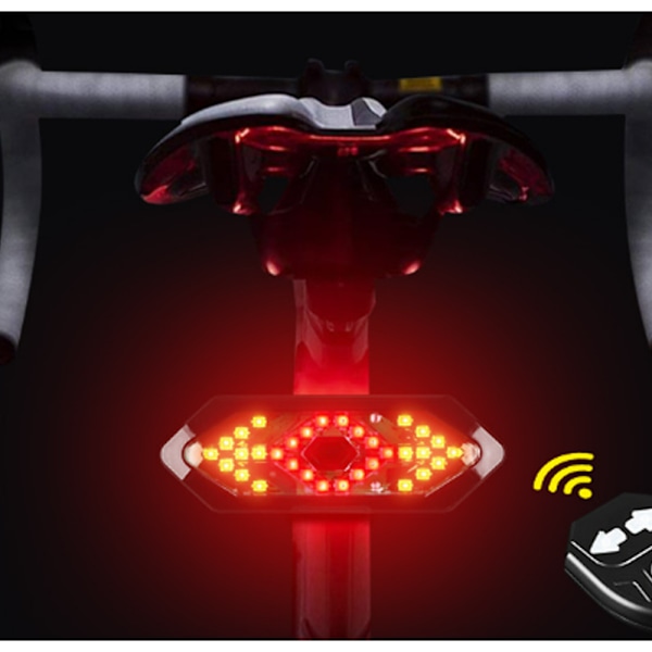 Fjärrkontroll blinkers bakljus USB laddning bergsvatten