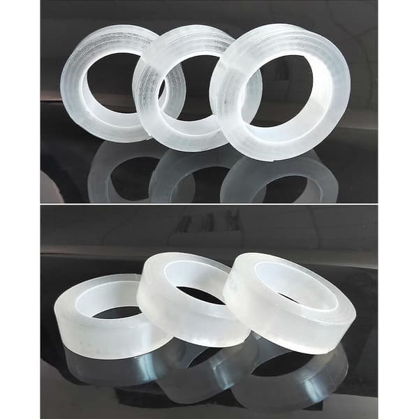Uppgradera Nano Tape Bubble Kit, Dubbelsidig Tape Plast Bubble, elastisk tejp Ny 0.1cm*5cm*200cm