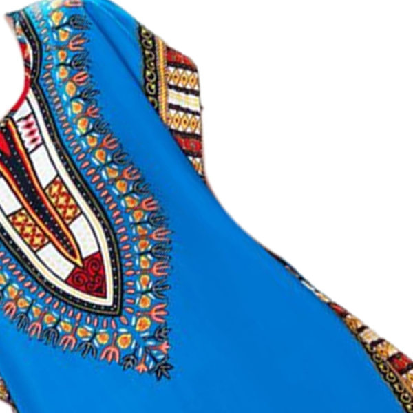 Dammode strandlovsklänning Boho Elegant etnisk klänning Blue