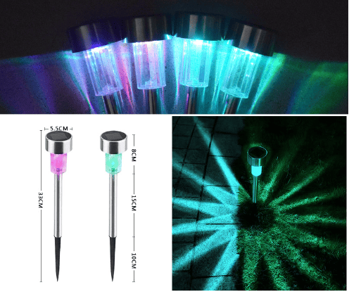 10 Pack Solar LED Trädgårdsbelysning Trådlös Vattentät Solar Lawn De