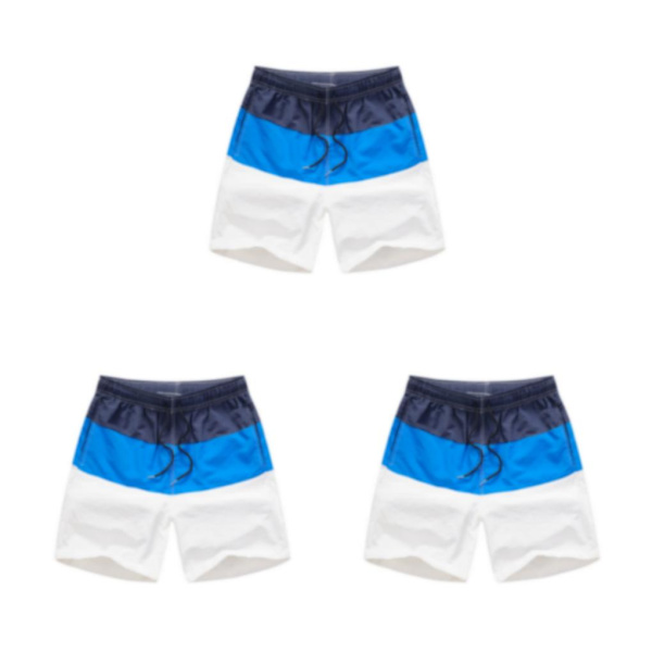1/2/3/5 Hengittävät ja tyylikkäät miesten shortsit - kesään Blue and Dark Blue XL,1 3PCS