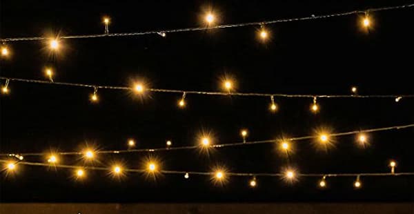 Klassisk Varmhvit LED-lys, lengde 10 m, 220 V med støpsel