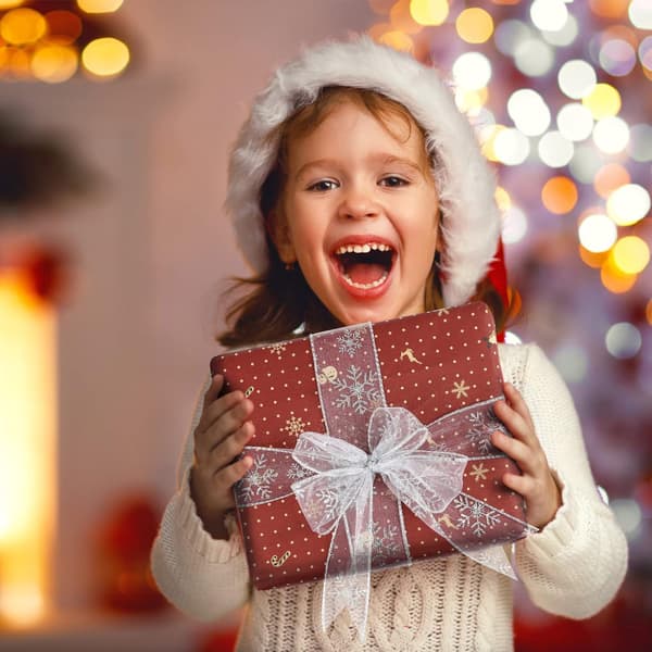 Ruban de Noël 6,3 cm, ruban de sapin de Noël 10 m, rubans en orga