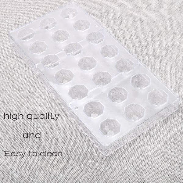 Transparent sjokolademold, klar plast godterimold, for