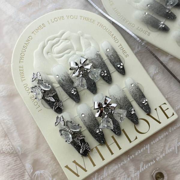 10st Pure Manual False Nail Y2K Hottie Handmade Nails XS