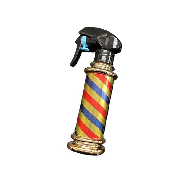 1/2 Multifunktionel Barber Spray Flaske Retro Striber til Salon Golden 200ml 2Set