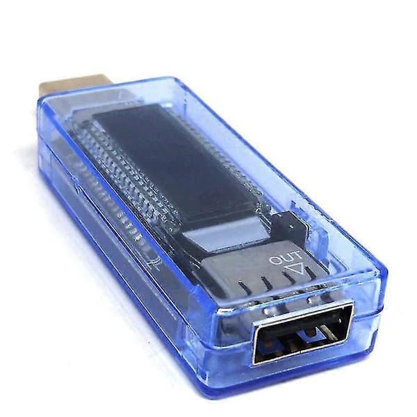 USB Display Spänning och Amperemeter 3-9V Spänning 0-3A Ström Mobiltestare Batterikapacitetstestare V20