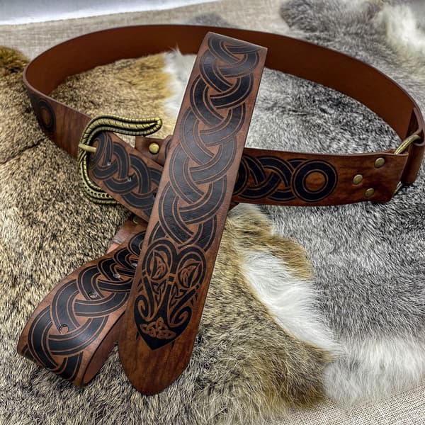 Viking Celtic Stribet Bælte Middelalder Vintage Ridder Bælte Cosplay st