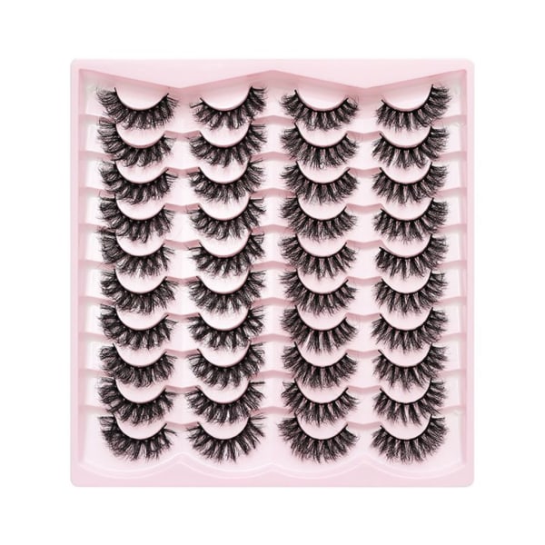 Falske øjenvipper Løse øjenvipper Cat-Eye Vipper Faux Mink Vipper Naturligt udseende Fluffy Wispy vipper der ligner extensions 10