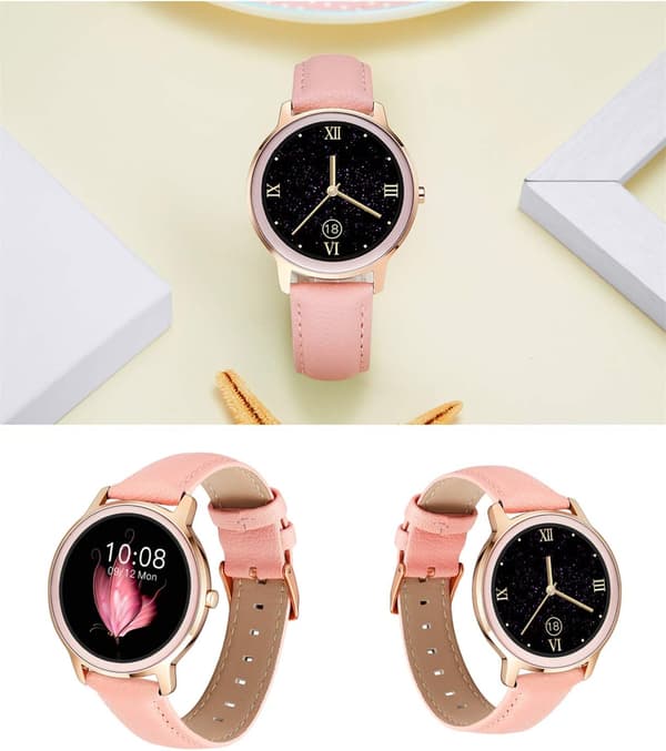 ##/Smartwatch til kvinder Smartwatch Rund Vandtæt Smartwatch wit##/
