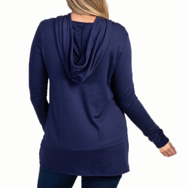 Ensfarvet trøje til ammende kvinder Navy Blue XL