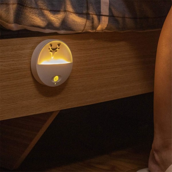LED Natlampe, Aromaterapi Natlampe, Natlampe til børn, Bevægelsessensor Natlampe Plug-in, Baby Natlampe, Væglamper (varmt lys)
