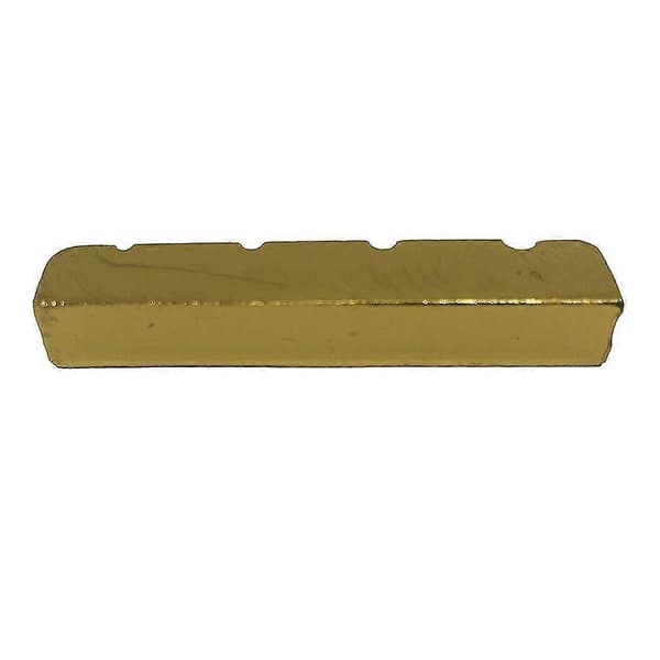 4-strängad slitsad mässing guld elgitarr stall sadel 38*6*8/8.9mm