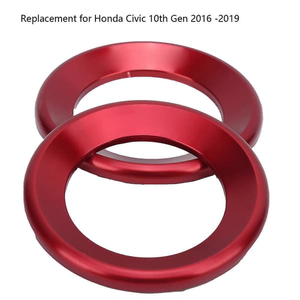 2 STK Dørhøyttalerdeksel Interiørdekorasjon Erstatning for Honda Civic 10. generasjon 2016–2019