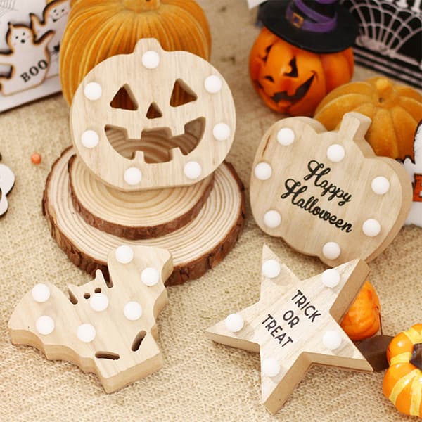 LED pumpa lykta bat och bokstav pumpa prydnad batteri Bat + Alphabet Pumpkin