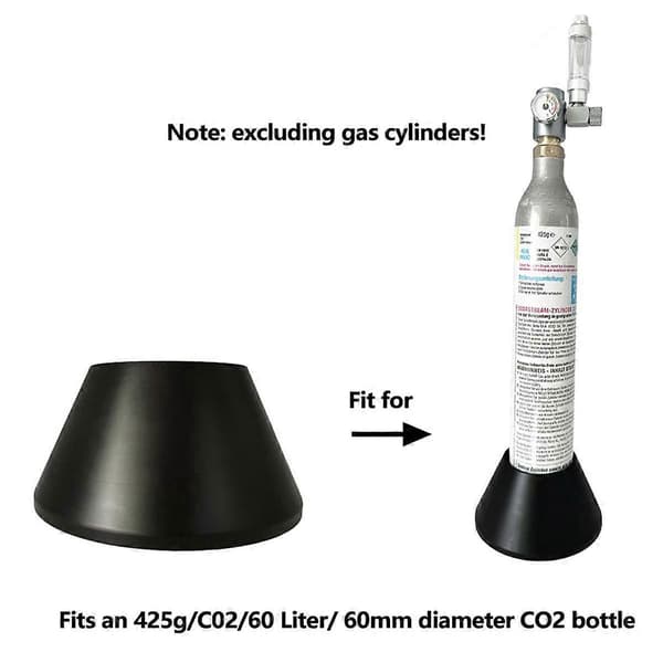 Akvaarion CO2-sylinteriteline, yhteensopiva 60 mm halkaisijan pullon kanssa