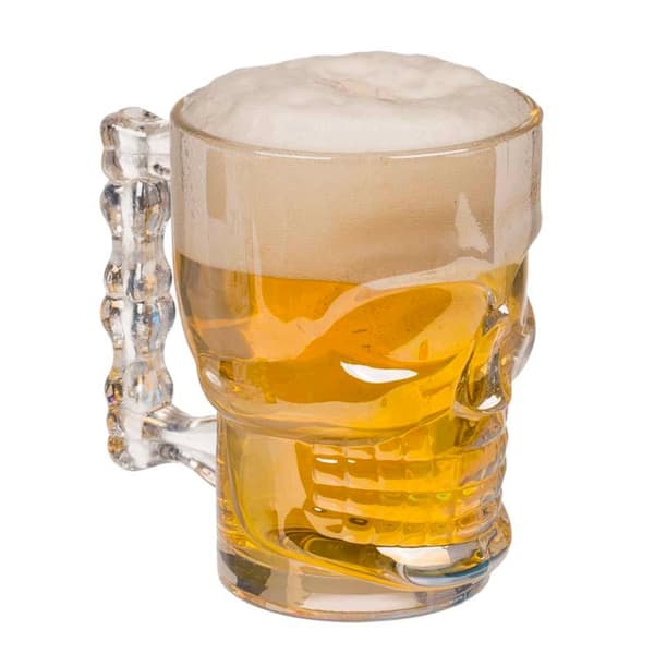 Drikkeglass, Dødninghode - 50 cl transparent