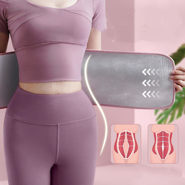 Andningsbar Fitness Midjeband, Silverjonbeläggning Waist trainer Bantningsträning Magomlott Body Trimmer Bälte- Xl