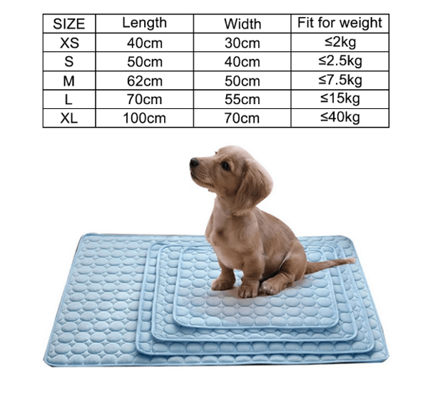 Kølemåtte til hund Køleunderlag til hund Pink M (60*50cm)