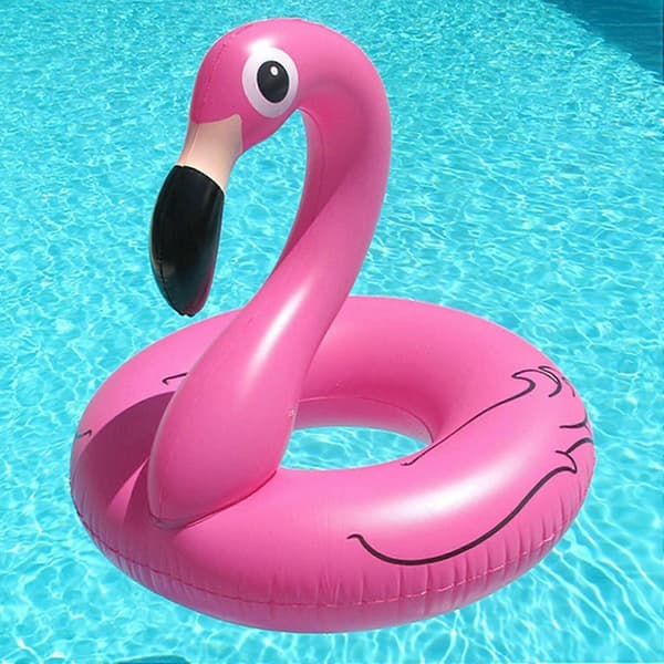 Rms Jumbo Oppustelig Pink Flamingo Bade Ring Til Strand & Pool Om Sommeren