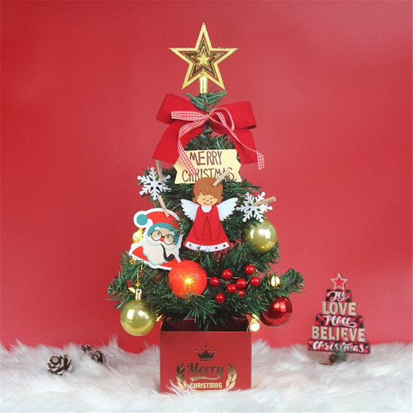 45cm LED Julgran Set Mini Bord Xmas Tree