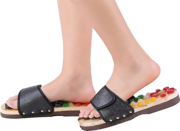 Massagetofflor (39-40) Magnetisk terapi - Fotmassage
